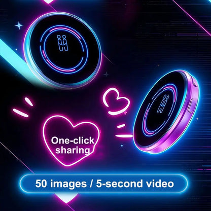 Smart Bluetooth Electronic Display Badge 7 Color LED App Control LED Badge Changing Images Two-Dimensional