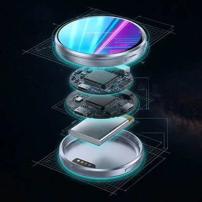 Smart Bluetooth Electronic Display Badge 7 Color LED App Control LED Badge Changing Images Two-Dimensional